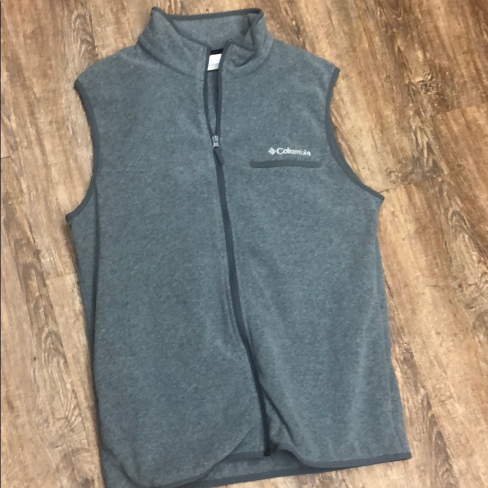 Gray Columbia fleece vest